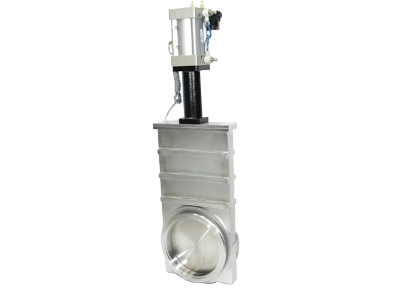 Шиберный затвор высоковакуумный. Электромеханический Фланец ISO-F400 нержавеющая сталь.