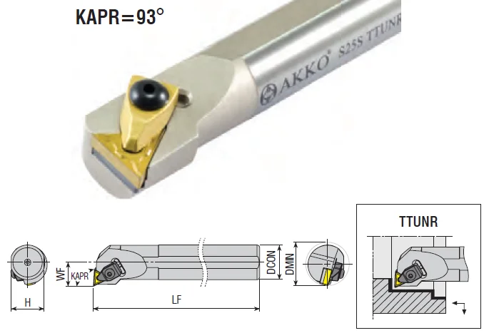 S50V TTUNR/L 22 Расточная державка Т-тип