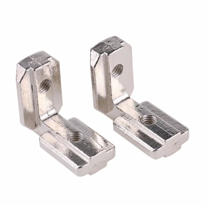 Внутренний угловой соединитель М6 для алюминиевых профилей, паз 8, ALF-IC3030-S