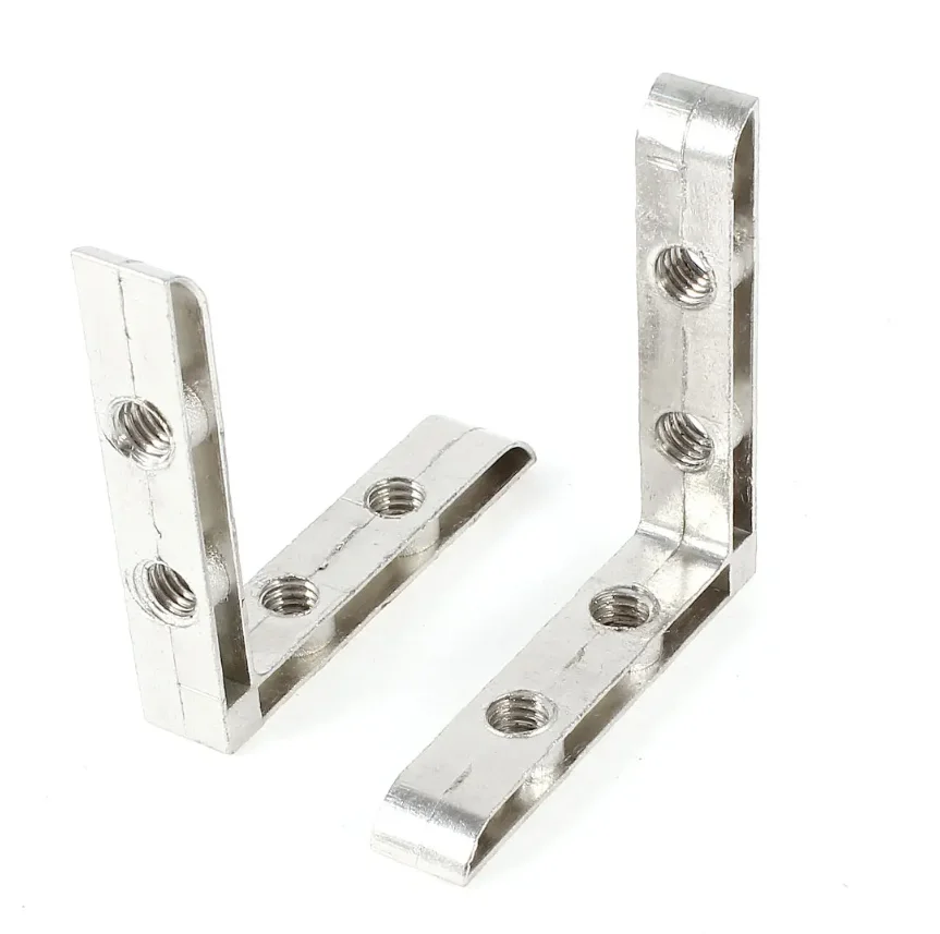 Внутренний угловой соединитель М6 для алюминиевых профилей, паз 6, облегченный, ALF-IC1530-L