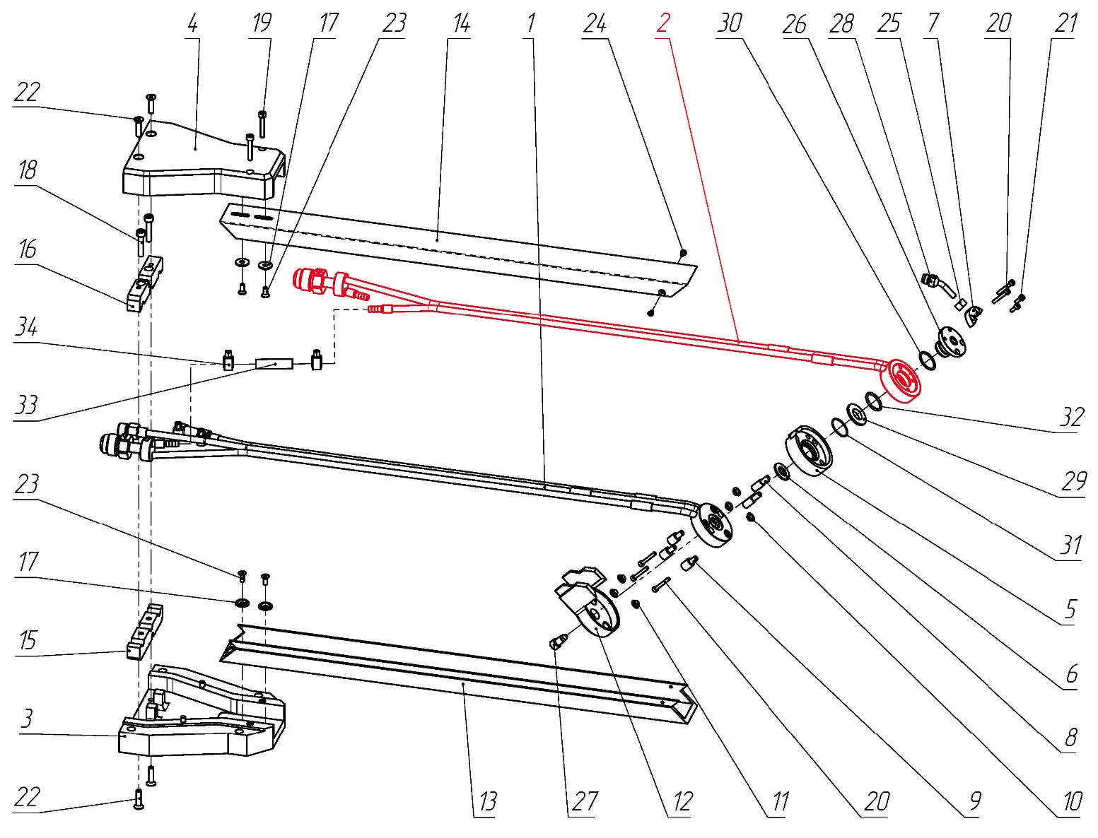 IRS-00106155 F1-45-495 Модуль анода на Взрыв-схеме плазмотрона F1-45
