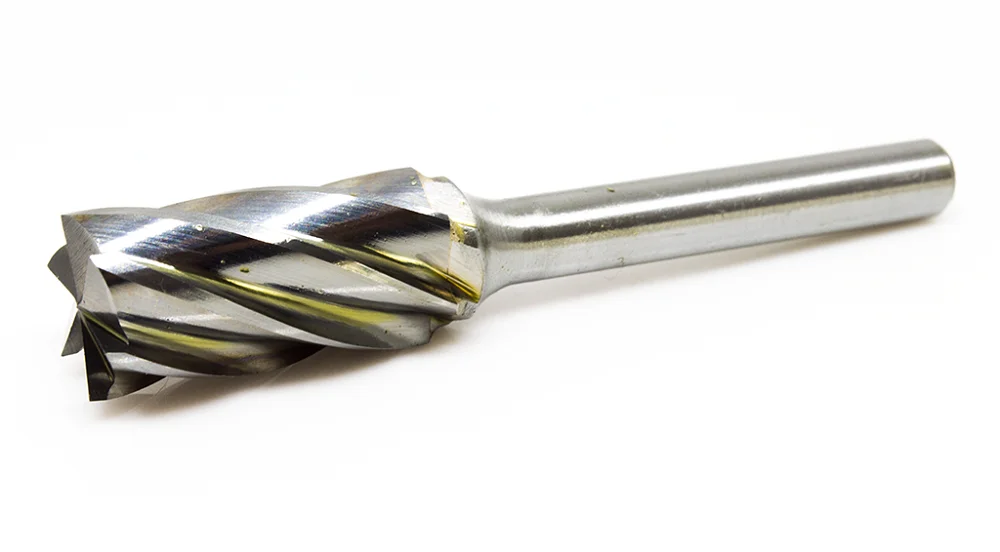 Борфреза твердосплавная цилиндрическая с торцевой насечкой IRS-B12,508NF