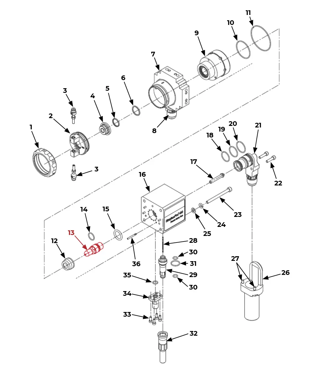IRS-303018 Electrode on SinplexPro-90 Plasma Gun Scheme