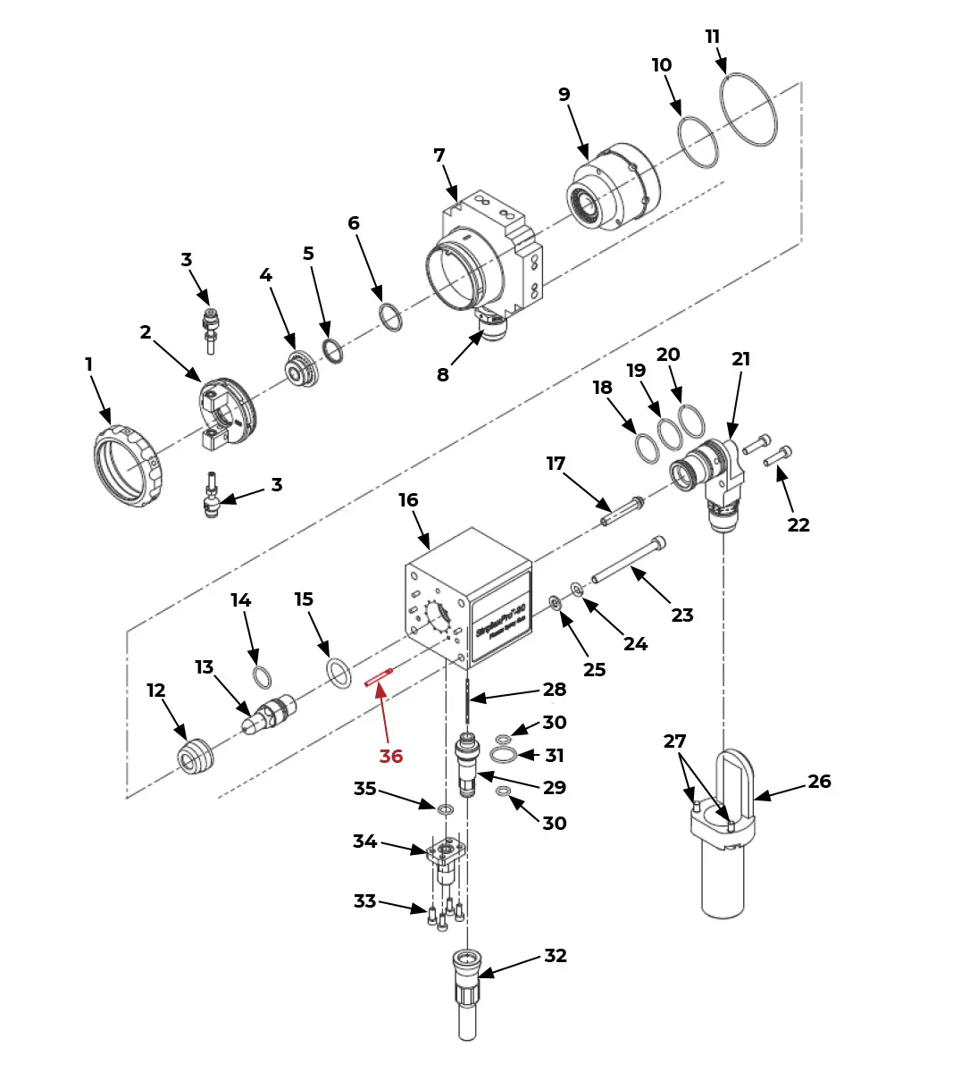 IRS-303041 Ignition Pin on SinplexPro-90 Plasma Gun Scheme