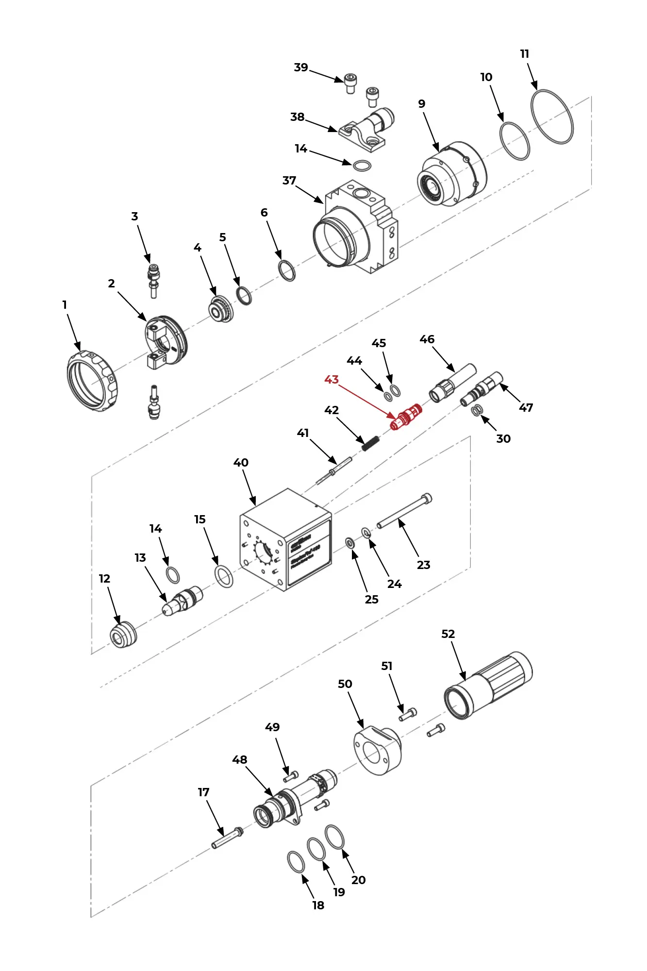 IRS-303048 Ignition Fitting on SinplexPro-180 Plasma Gun Scheme