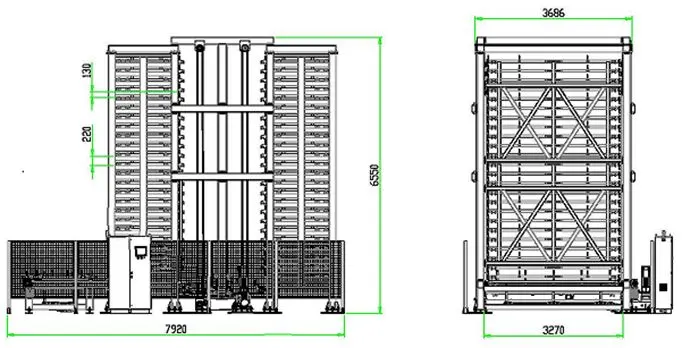 схема автоматизированной системы хранения листов