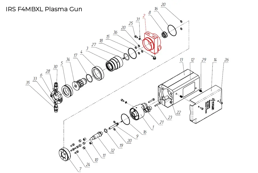 F4 Plasma Gun components