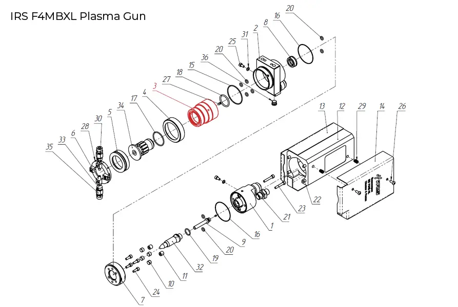F4 Plasma Gun components
