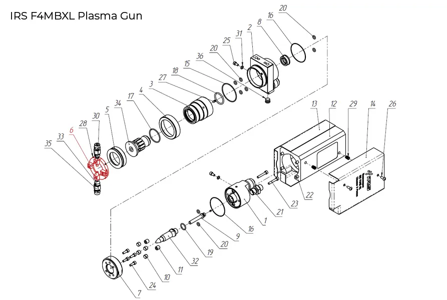 F4 Plasma Gun components