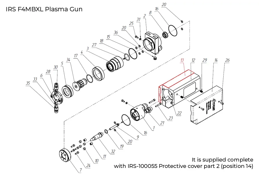 F4 Plasma Gun components
