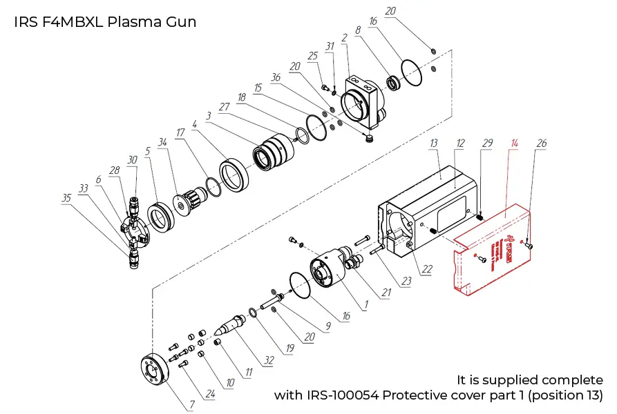 F4 Plasma Gun components