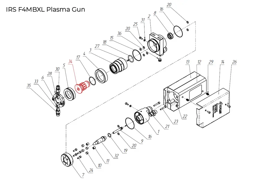 F4 Plasma Gun components