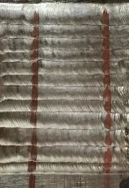 Лазерная наплавка порошковой проволокой вразрезе