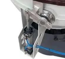 Пневматическое управление заслонкой сепаратора виброгалтовки с сепаратором ВН-КС