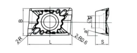 Твердосплавная фрезерная пластина LDHT-1504PDFR-LH