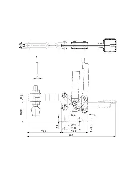 Прижим шарнирно-рычажный Арт. CH-22170
