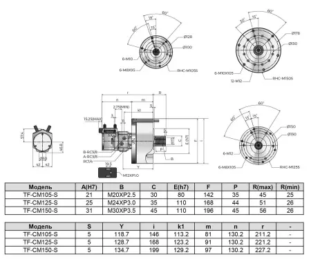 TF-CM150 Гидравлический приводной цилиндр