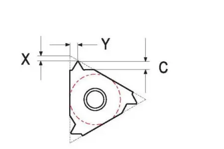 Резьбовая твердосплавная сменная пластина 11ER/L 20ABUT