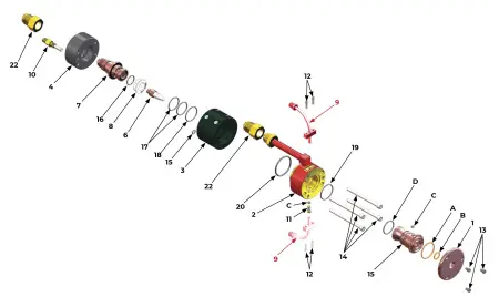 IRS-00093756 Tube, Powder Port, Sg-100 (90°, Curved) Assy