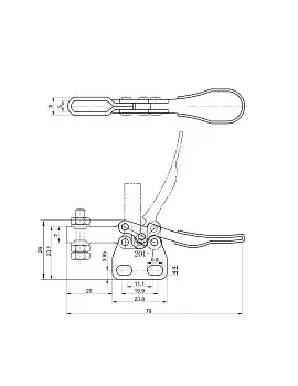 Прижим шарнирно-рычажный Арт. CH-201I