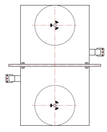 Three-axis carousel-type positioner, payload 2000 kg