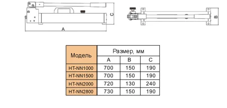 HT-NN1500 Ручной двухскоростной гидравлический насос высокого давления 150 / 0,2 тонн, объем рабочей жидкости 2000 см³