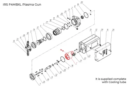 IRS-100032 Rear Gun Body Assembly IRS F4MB-XL