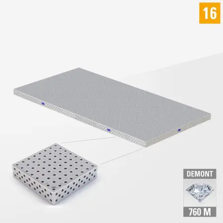 PE 3D welding table 16 3000x1500 nitrided DEMONT 760 M without legs