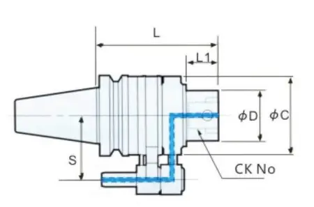 Оснастка для охлаждающей жидкости для расточной головки BBT50-OCK6N-139