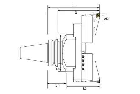 Черновая расточная головка для больших диаметров BT-RW480A-210