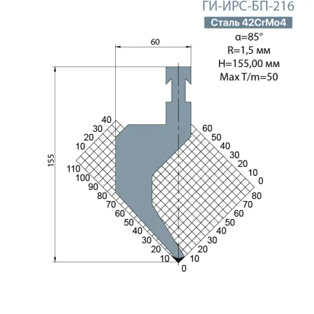 Пуансон BYSTRONIC ГИ-ИРС-БП-216