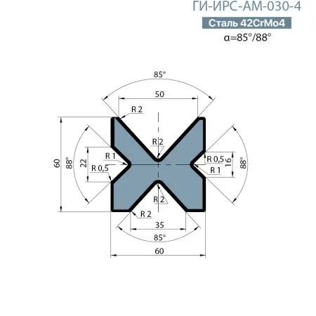 Многоручьевая матрица Promecam/Amada  ГИ-ИРС-АМ-030-4
