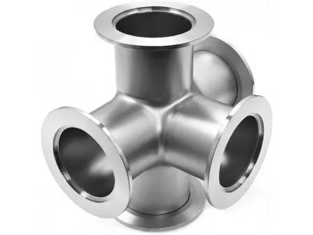 Пятерик с фланцами ISO-K 100, нержавеющая сталь 304L