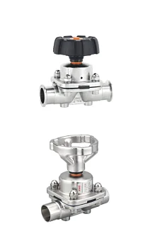 Ручной мембранный клапан
(Уплотнение 80, размер DN65 2,5")