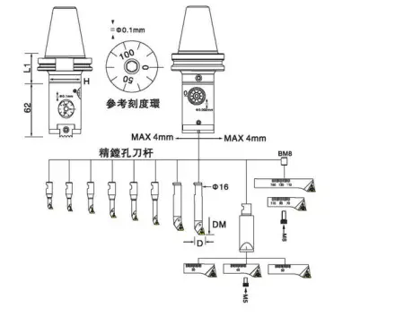 Расточная державка BR1614-50