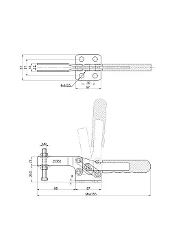Прижим шарнирно-рычажный Арт. CH-25382