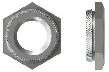 Резьбовая запрессовочная шестигранная гайка K-Nut Сталь нержавеющая M8 для металла толщиной 1,9 мм