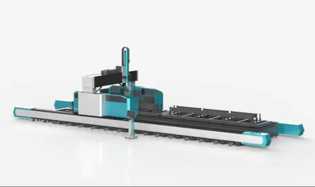 Комбинированный лазерный станок для обработки профилей и листового металла