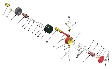 IRS-300039 Plate, front cover standard I.D.