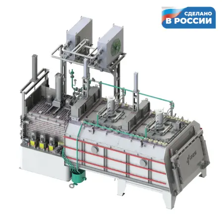 TQF-2-8 Универсальная атмосферная печь с закалочным баком