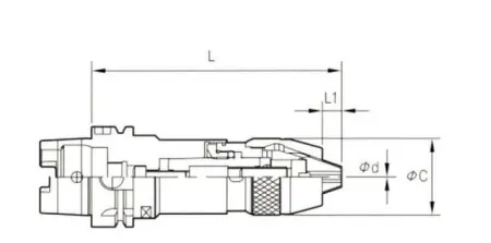 Сверлильный патрон HSK 50A-APU13-135
