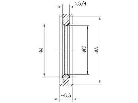 Сверхвысоковакуумное уплотнительное кольцо KF50 (двухсторонее)