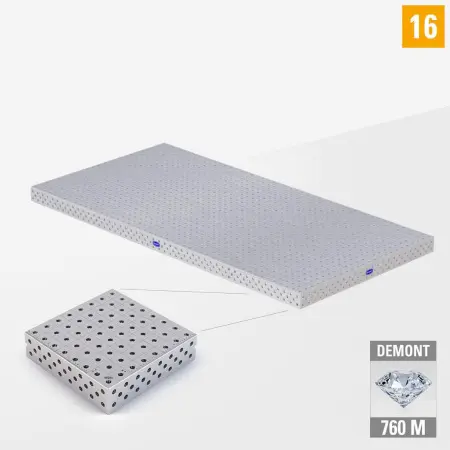 PE 3D welding table 16 2400x1200 nitrided DEMONT 760 M without legs