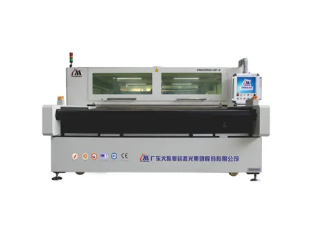 2500 х 2400  СО2 лазерный станок, предназначенный для серийного раскроя подушек безопасности для автомобилей CMA2425C-GF-A