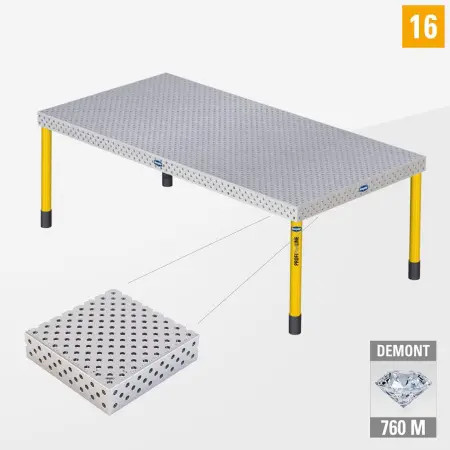 Welding table with standard legs Art. PL16-01003-011