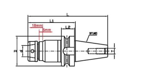 Фрезерный патрон BT50-SETP32