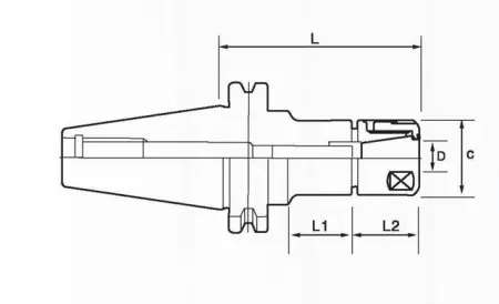Набор фрезерных патронов BT30-C20-80-7PCS