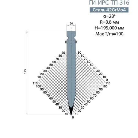 Пуансон TRUMPF ГИ-ИРС-ТП-316