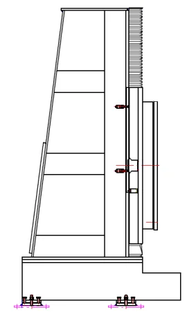 Single-axis positioner for robotic systems with lifting axis, payload 13,000 kg