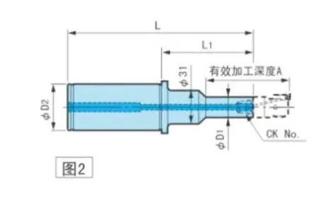 Хвостовик для расточной головки ST42-CK3-100